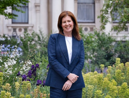 Jenny Chapman in the courtyard of the Foreign Office