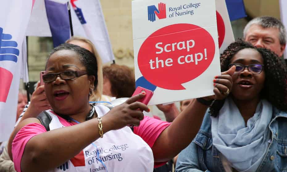 Royal College of Nursing pay protest