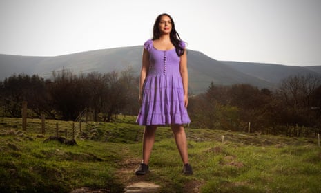 Anita Sethi photographed near Edale in the Peak District, Derbyshire.