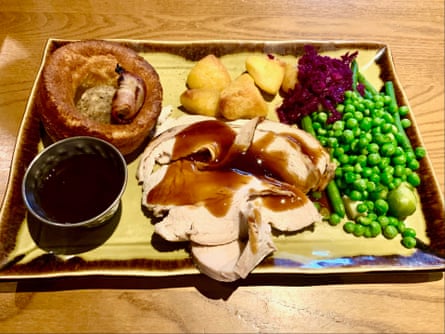 Succulent turkey at Harvester.