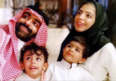 Salma al-Shehab and her family.