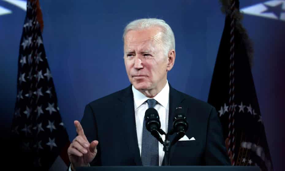 *** BESTPIX *** President Biden Delivers Remarks At Nat'l Association Of Counties Conference<br>*** BESTPIX *** WASHINGTON, DC - FEBRUARY 15: U.S. President Joe Biden gestures as he speaks at the National Association of Counties legislative conference at the Washington Hilton Hotel on February 15, 2022 in Washington, DC. 1,500 elected and appointed county officials from across the country gathered for the hybrid event to hear about ongoing federal policy issues and their effect on county governments (Photo by Anna Moneymaker/Getty Images)