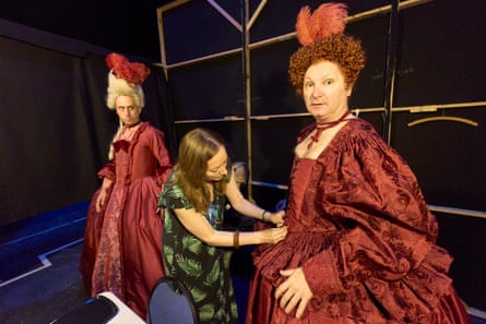 Behind the scenes during a rehearsal of Rossini’s Cinderella (La Cenerentola). A new production by English National Opera at the Coliseum, London