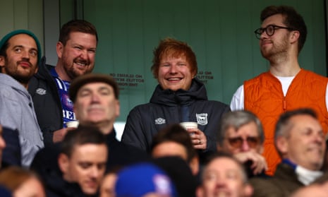 It's any football fan's dream': Ed Sheeran buys stake in boyhood club  Ipswich Town | Ed Sheeran | The Guardian