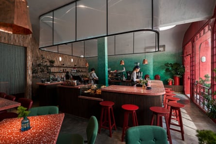 Interior of Okkio Caffe in Ho Chi Minh City