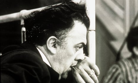 Film director Federico Fellini on the set of 8½ in 1963.