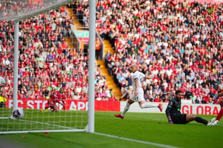 Richarlison scores in the second half as Spurs look to rally at Anfield