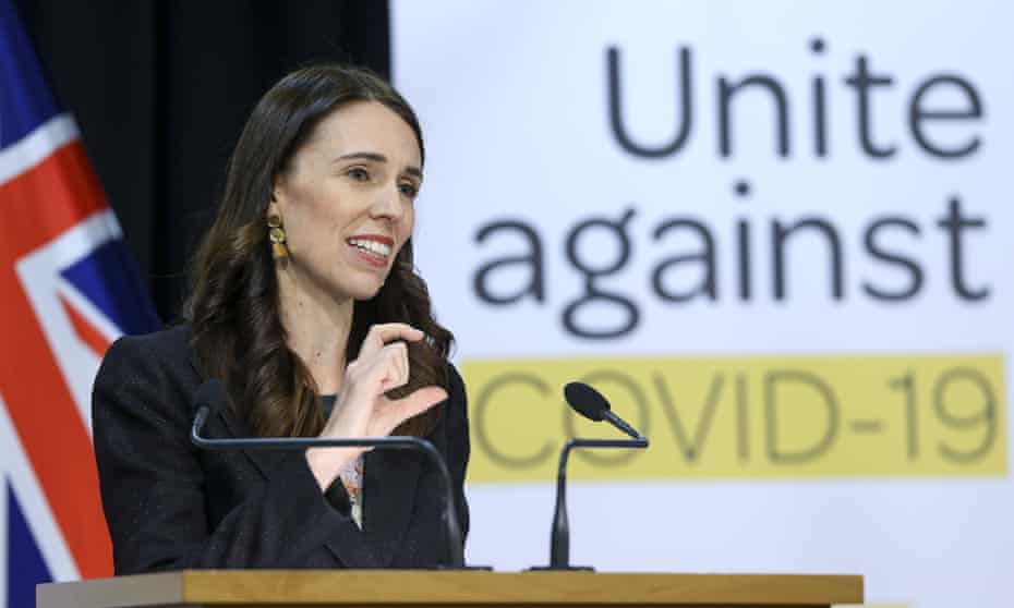 Jacinda Ardern speaks to media during a press conference in Wellington on Wednesday. 