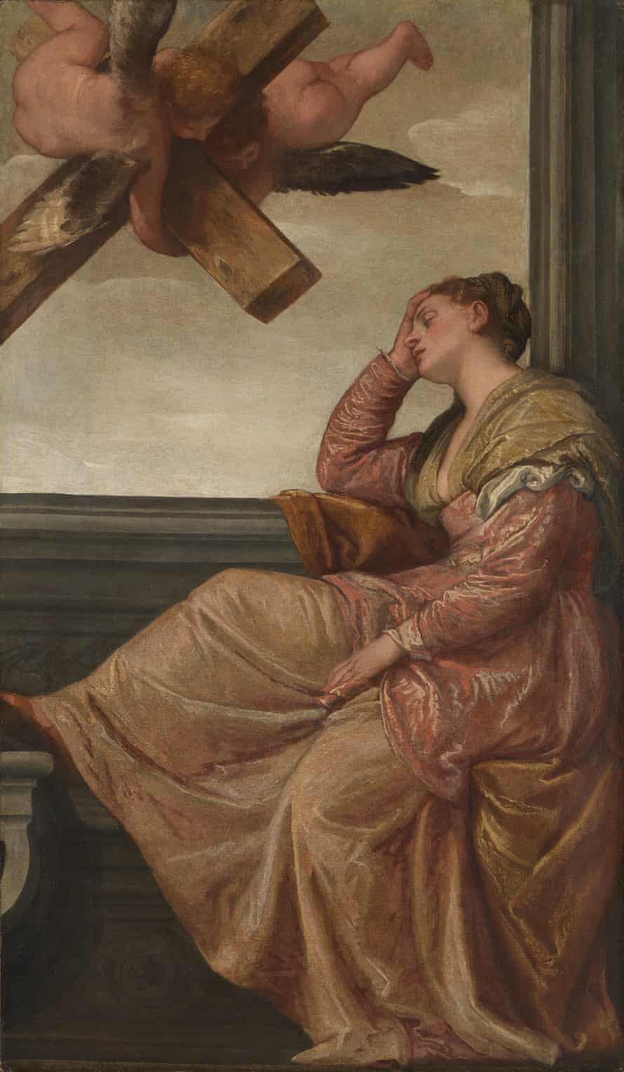 Sen św. Heleny wykonał Paolo Veronese Det ok. 1570, olej na płótnie