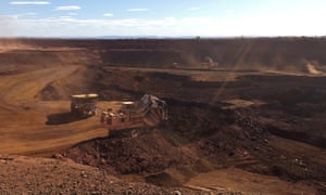 An iron ore mine in Western Australia.