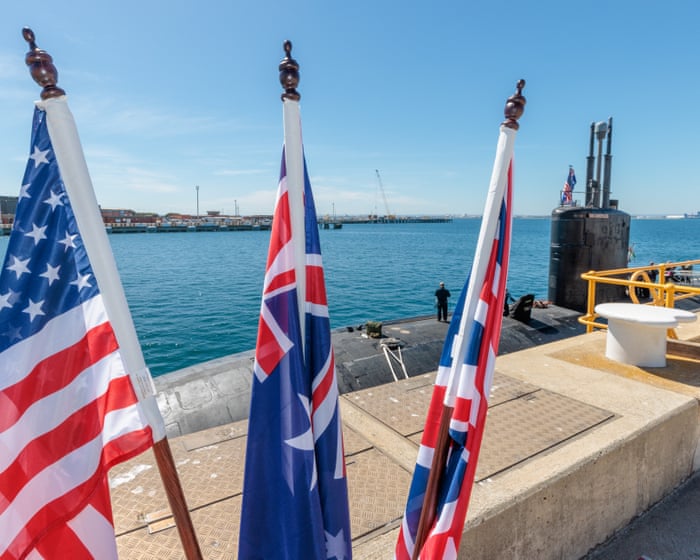 Aukus should expand to other shipbuilding nations, US congressman suggests, as Albanese returns to Australia