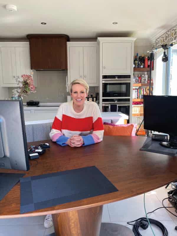 Steph McGovern presenting a show from her own house