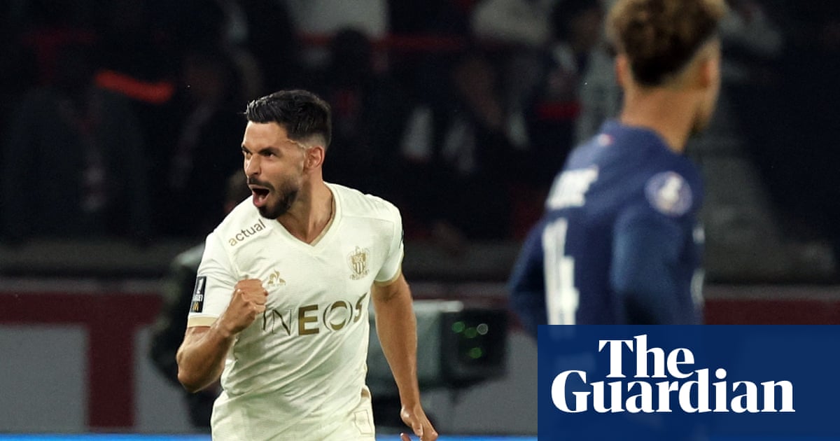 PSG's hopes of unbeaten Ligue 1 season dashed by Nice before Arsenal trip