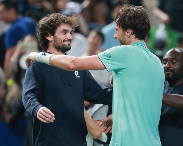 World No 204 Vacherot topples Djokovic to set up cousin v cousin Shanghai final