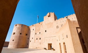 Exterior view of historic Jabrin Fort in Oman.