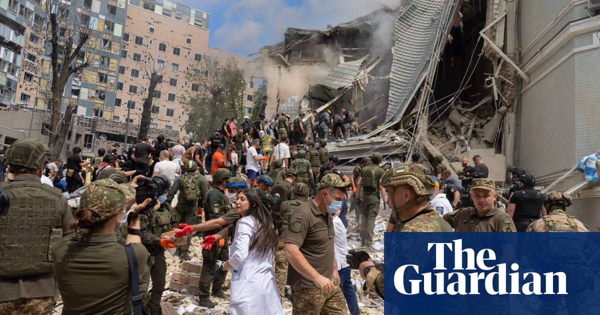 ‘No words for this’: horror over Russian bombing of Kyiv children’s ...