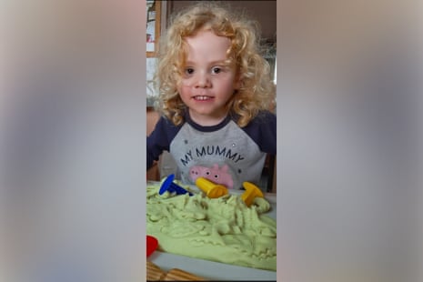 Gus, four, has been missing from an outback sheep property in South Australia.