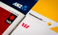 Brochures from Australia’s big four banks