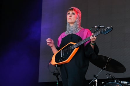 Performing at Glastonbury 2022.