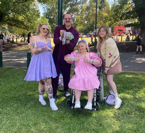 Millie, Pierre, MacKenzie, and Liana have just met outside the MCG ahead of Swift’s show.