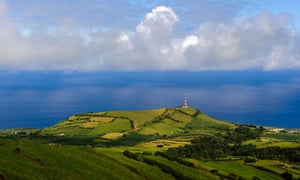 The coast near Pilar da Bretanha on the island of São Miguel.