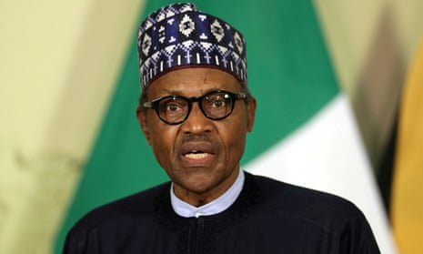 The Nigerian president, Muhammadu Buhari