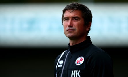Harry Kewell during his stint as manager of Crawley Town.
