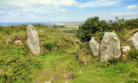 Neolothic ruins on Trencrom Hill 