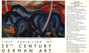 A flyer for the 1938 exhibition