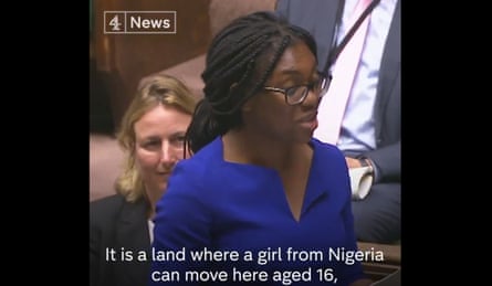 New Saffron Walden MP Kemi Badenoch gives a maiden speech to parliament in July 2017.