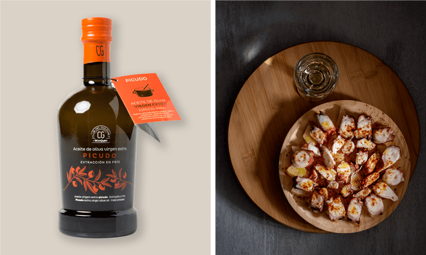 Olive Oil El Corte Ingles and Pulpo a feira