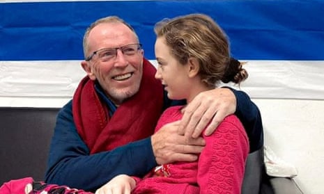 Irish-Israeli girl Emily Hand, who was abducted by Hamas gunmen during the 7 October attack on Israel, is reunited with her father Thomas after being released.
