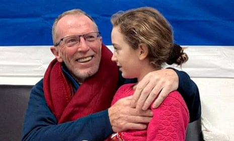 Irish-Israeli girl Emily Hand, who was abducted by Hamas gunmen, is reunited with her father at an undisclosed location in Israel after being released in the exchange deal