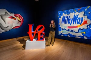London, UK. A preview of lots on sale for the 20th/21st century art sale at Christie’s including on the left, Tom Wesselmann’s Smoker #21, which is expected to fetch £2m-£3m