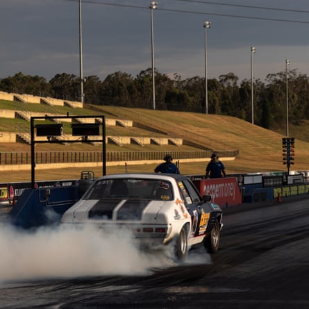 Drivers compete in the drag racing competition at Sydney Dragway in Eastern Creek, NSW, Australia