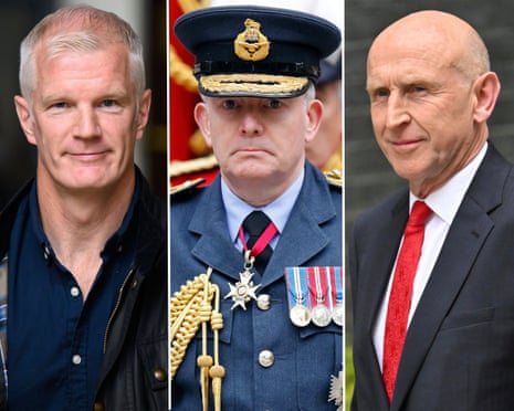 Composite picture made up from photos of Al Carns, Richard Knighton and John Healey,
