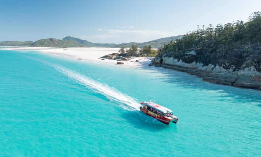 The waters of the Whitsunday Islands are pristine, but climate change and development pose threats.