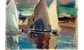 One of the looted pictures, Las velas (The Sails), painted by the Spanish artist Sorolla.