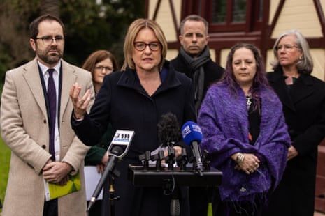 Victorian premier Jacinta Allan speaks to media
