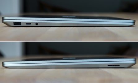 Порты сбоку ноутбука Surface 5.