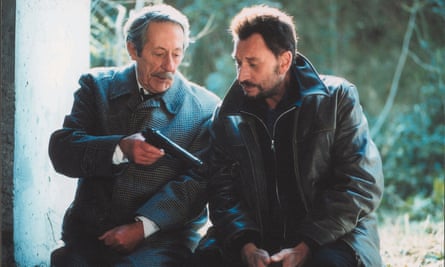 Johnny Hallyday, right, as Milan and Jean Rochefort as Manesquier in L’Homme du Train, 2003