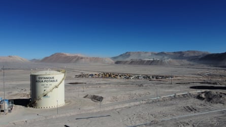 A water tank in the desert