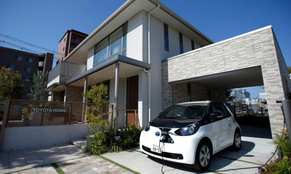 A smart home in Toyota’s Ecoful Town in the Higashiyama district of Toyota City.