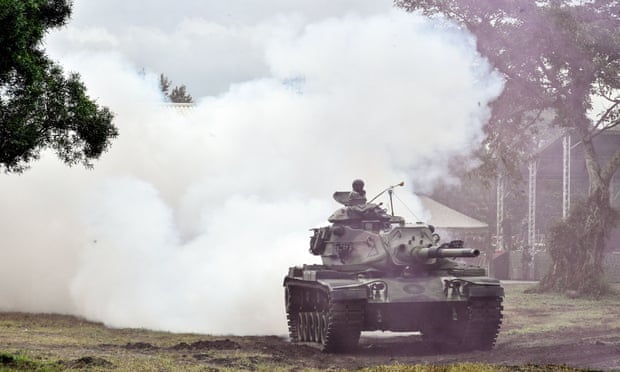A tank takes part in an annual drill at a military base in the eastern Taiwan city of Hualien last year. The US has approved the sale of 108 tanks and 250 Stinger missiles to Taiwan’s military.