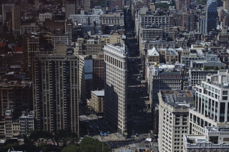 The view from a luxury condo building on Fifth Avenue in New York City.