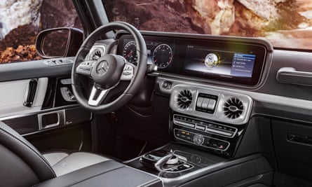 Inside story: despite the retro styling, the interior of the G-Class is every bit as luxurious as you would expect