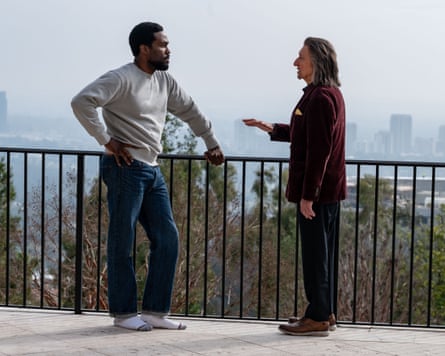 Yahya Abdul-Mateen II and Ben Kinglsey in Wonder Man.