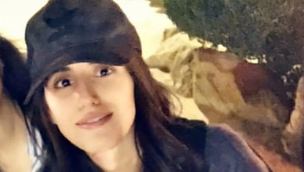 Maryam al-Otaibi in a baseball cap