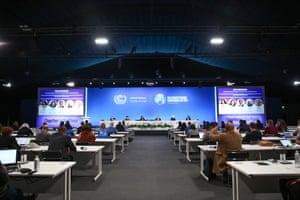 Panelists responding to a report at Cop26