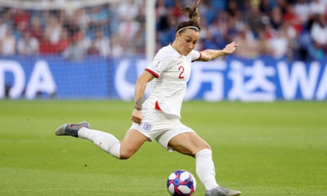 Lucy Bronze during the 2019 Women’s World Cup quarter-final against Norway. She is likely to be a key figure for Phil Neville at Euro 2021.
